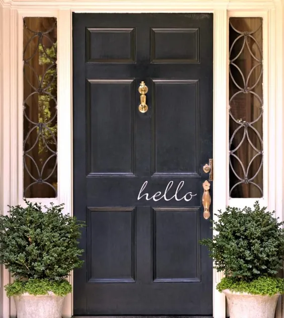 Hello Door Decal Entryway Decor Door Front Door Decal Door |  اتسی
