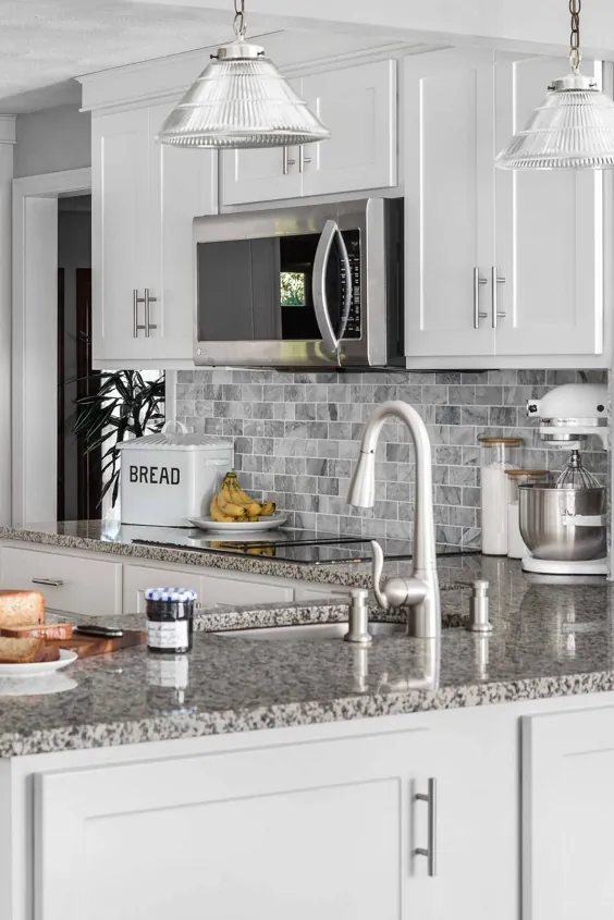 36 + بهترین ایده های طراحی آشپزخانه گرانیت خاکستری