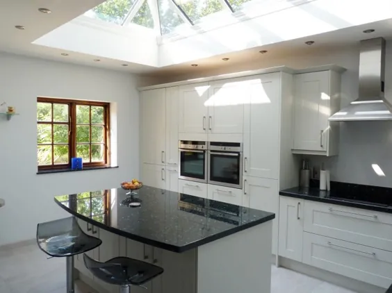 فرش بام نارنجی و فانوس ، Morton Windows & Conservatories ، Norwich ، Norfolk