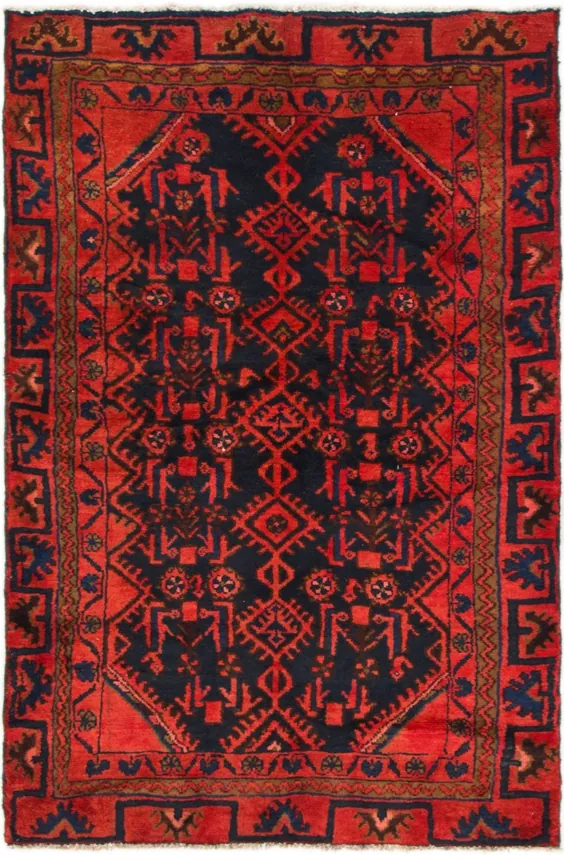 قرمز 3 '6 * 5' 4 فرش ایرانی همدان