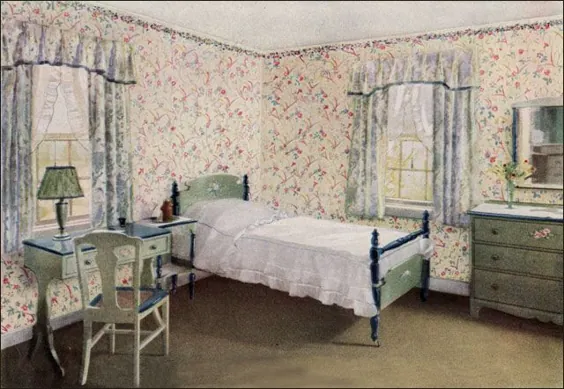 اتاق خواب پاستل 1925 - الهام بخش طراحی اتاق خواب دهه 1920