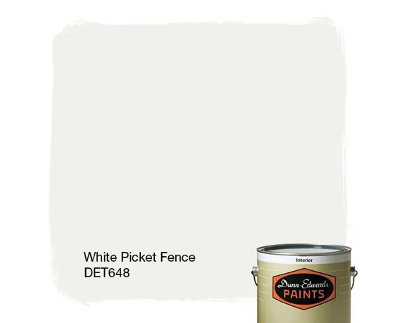 White Picket Fence DET648 Paint Color # F0EFEB | نقاشی های دان-ادواردز