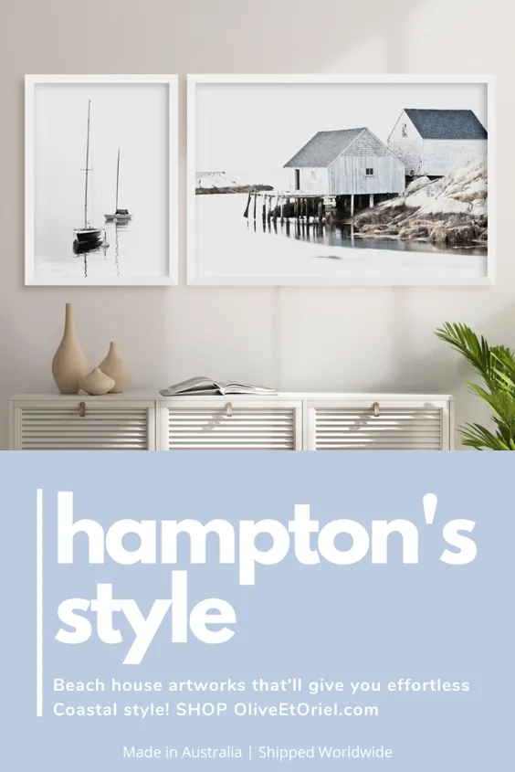فروشگاه دیوارپوش هامپتون در سبک ساحلی از OliveEtOriel.com |  قیمت ها از 9.95 دلار شروع می شود