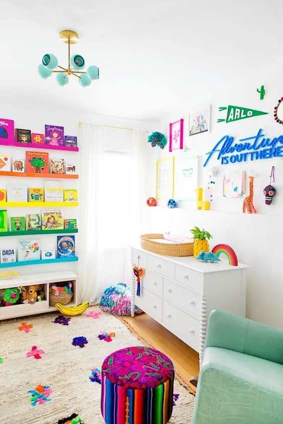 Studio DIY's Rainbow Nursery Nectery Spectacular - پروژه مهد کودک