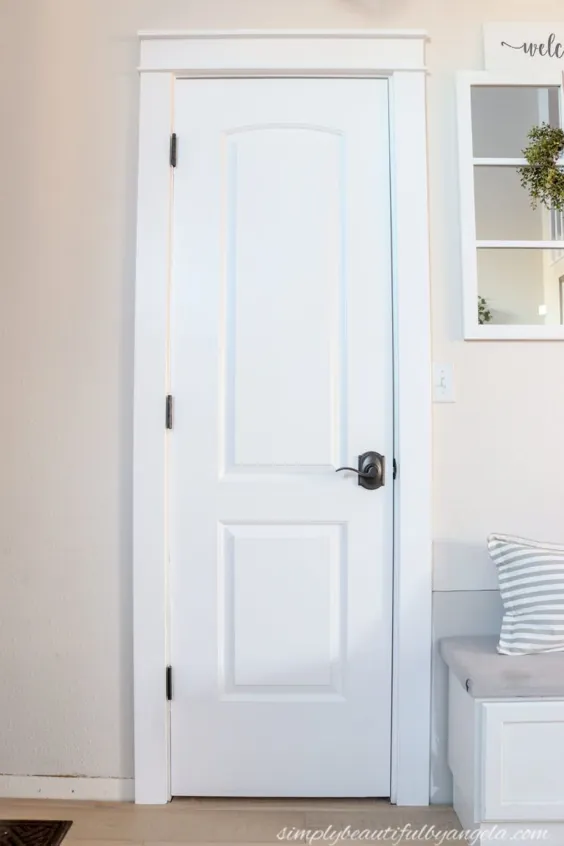 نصب درب اسلب + آرایش درب جلو |  به سادگی زیبا توسط آنجلا