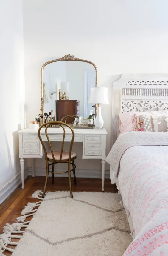 11 راه برای ایجاد فضای بزرگ در اتاق خواب کوچک خود • یک بار آجر