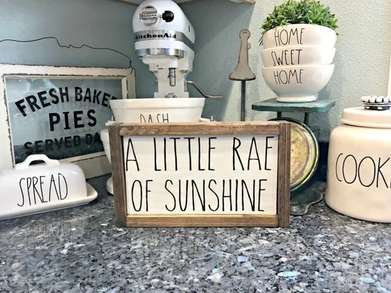 Rae Dunn Inspired Sign A Little Rae of Sunshine I'll | اتسی