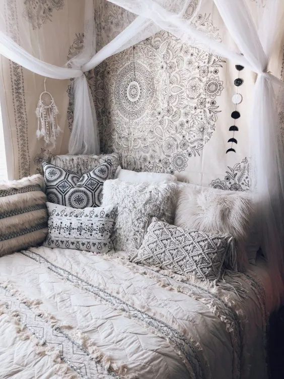 یک ظاهر طراحی اتاق خواب Boho - سارا گریس در خانه