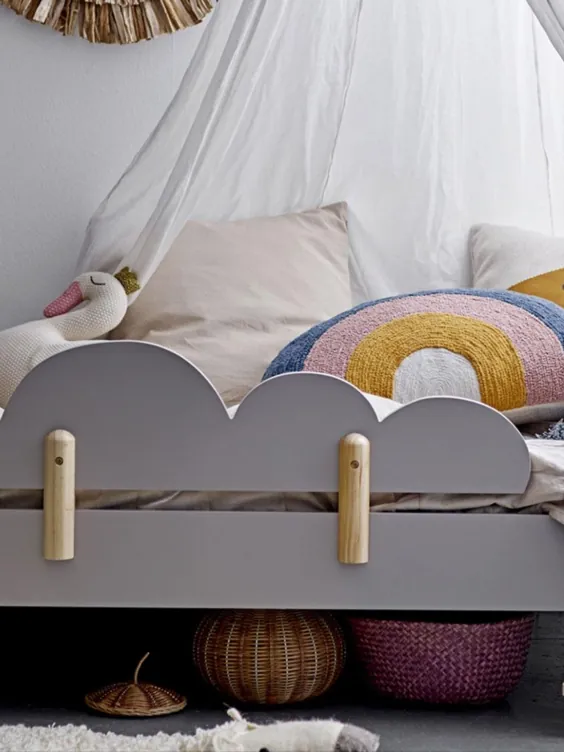 ایده های اتاق خواب کودکان: تخت ابر