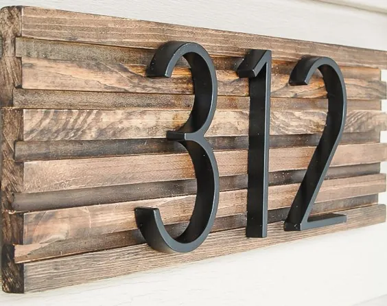 چگونه علامت مدرن شماره خانه درست کنیم