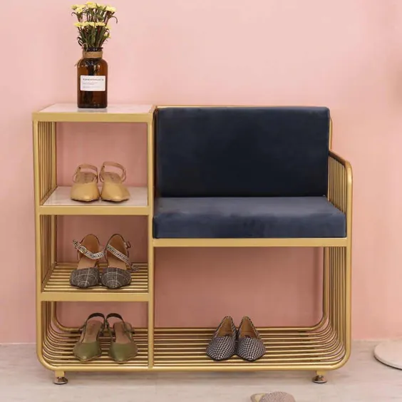 نیمکت کفش خلاق با 4 صندلی پشتی رک لایه ای کفش صندلی ترکیبی صندلی ذخیره سازی کابینت | قفسه های کفش و برگزارکنندگان |  - AliExpress