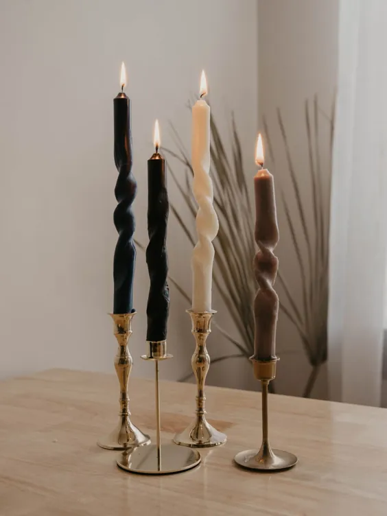 دکوراسیون منزل: شمع های پیچ خورده DIY «اوت آبی