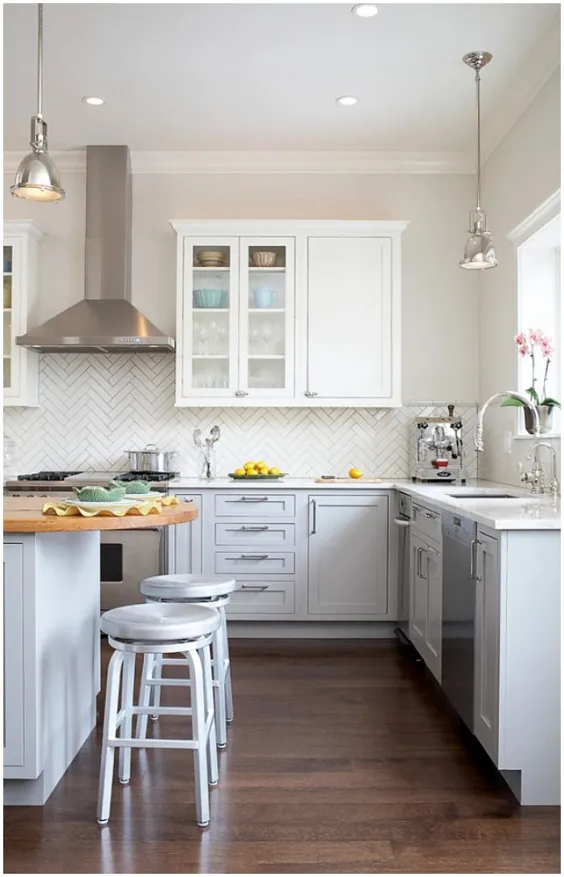 ایده های مدرن طراحی آشپزخانه کوچک مشکی بسیار آشپزخانه