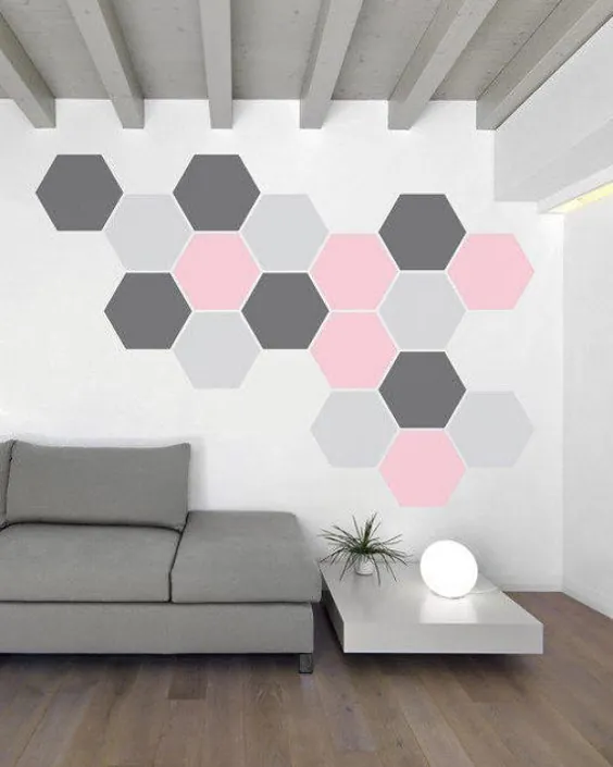 الگوی شش ضلعی لانه زنبوری - برای اتاق کودک ، مهد کودک ، دفتر ، اتاق نشیمن