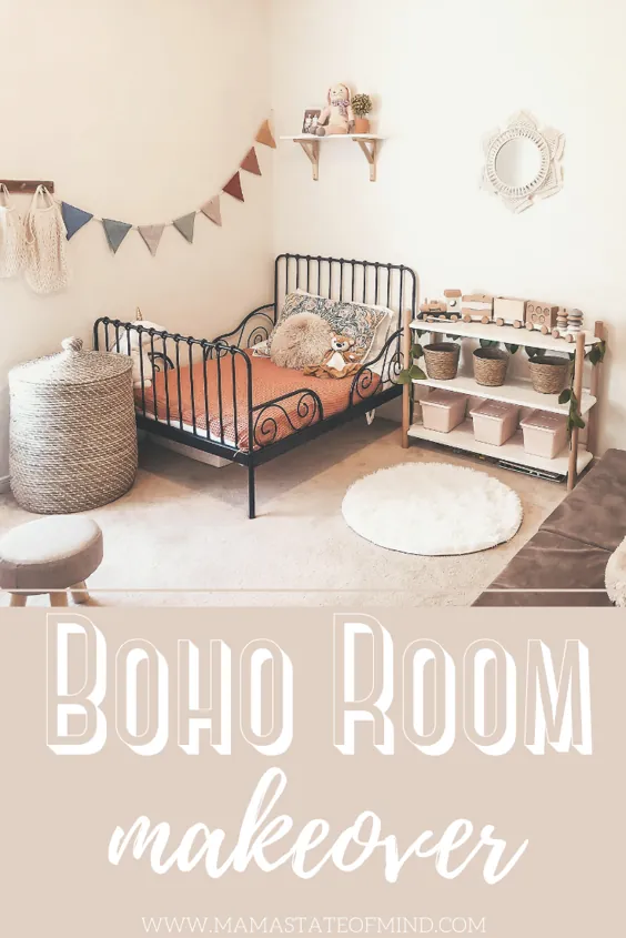 دوستانه بودجه ، Boho Toddler Makeover Room