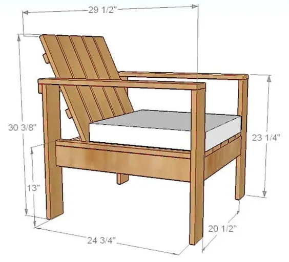 نحوه ساخت یک صندلی سالن پاسیو در فضای باز ساده