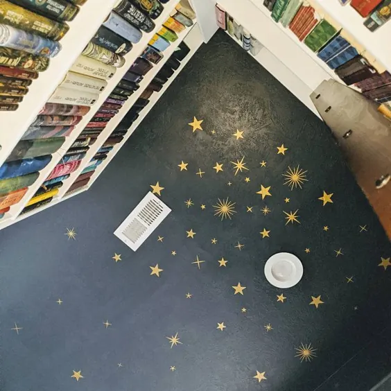 بسته های برگردان و عکس برگردان دیوار ستاره های طلایی |  اتسی