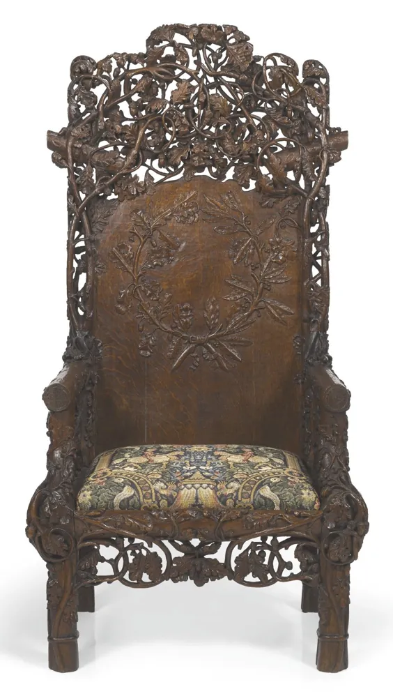 صندلی راحتی ، مورخ 1851 |||  صندلی