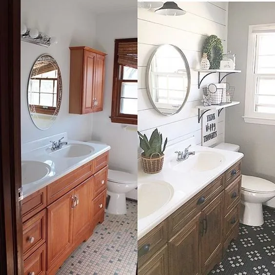 قبل و بعد از نوسازی حمام