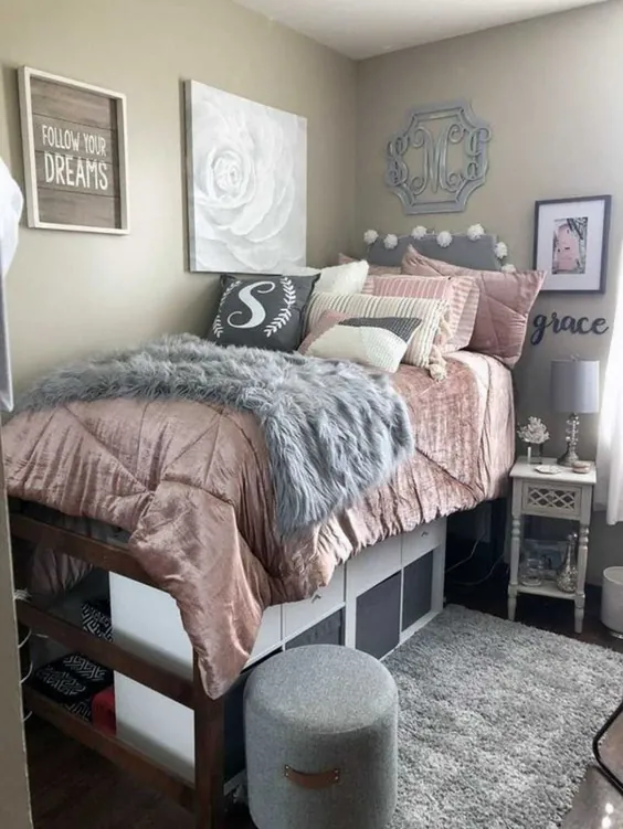 41 ایده برای اتاق خواب آپارتمان کالج کوچک که باید # دخترهای_کوهی را امتحان کنید
