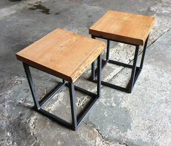 DIY Nachttisch selber bauen aus alten Holzbohlen |  CareElite