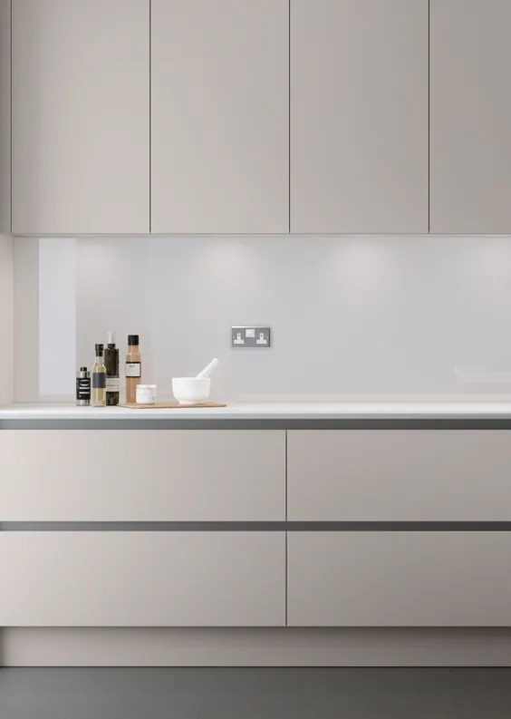 مشخصات پروفیل در طراحی آشپزخانه بدون دستگیره