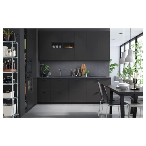 SÄLJAN Arbeitsplatte، schwarz marmoriert / Laminat، 186x3.8 سانتی متر - IKEA Österreich