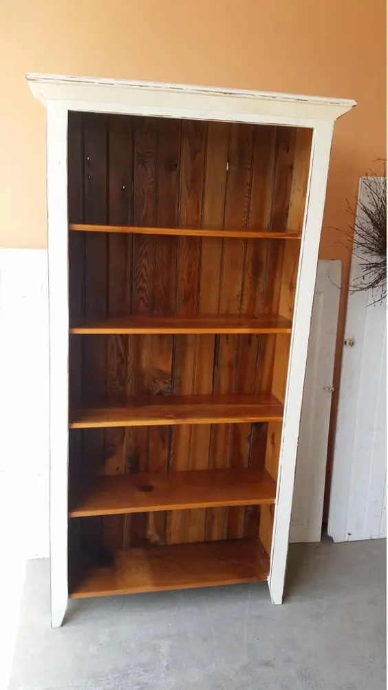 ذخیره سازی قفسه کتاب موردی به سبک کتاب خانه کاج |  اتسی