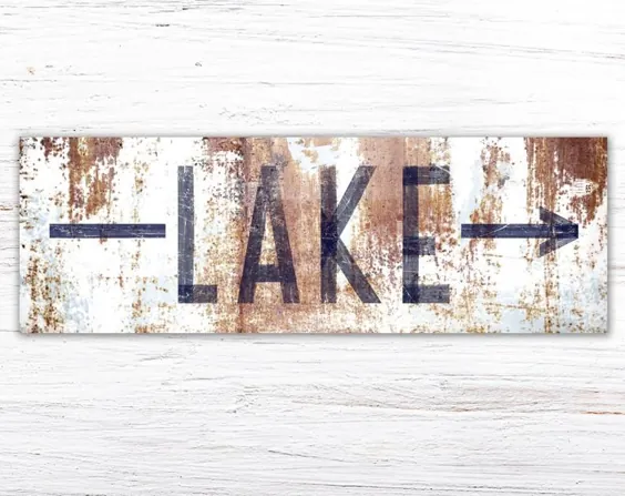 Lake House Decor Lake Life Sign کلبه تابستانی کابین صفحه اصلی |  اتسی