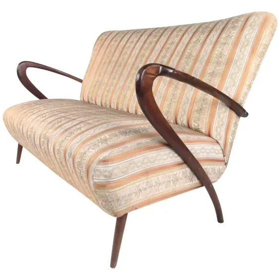 مبل مدرن دو صندلی ایتالیایی ، c.  دهه 1950