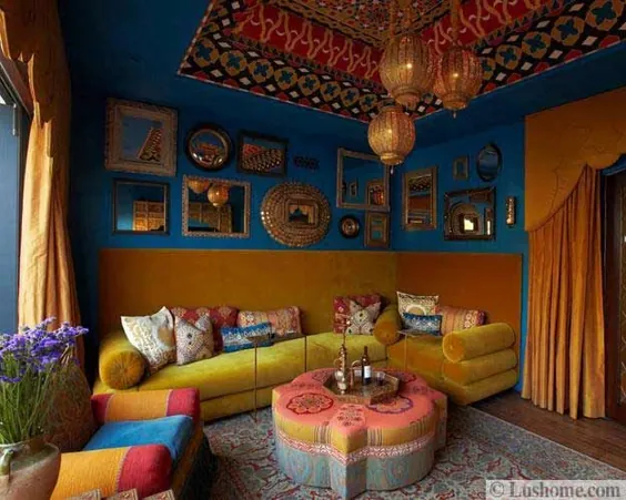 20 ایده دکور مراکشی برای اتاق های بیرونی عجیب و غریب و پر زرق و برق