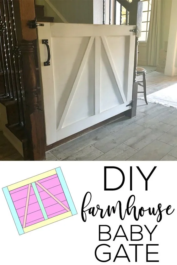 DIY Farmhouse Baby Gate یا Pet Gate
