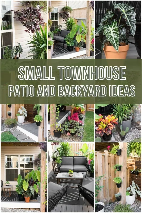 ایده های پاسیو Townhouse Small و حیاط خلوت کوچک بسیار جذاب من!