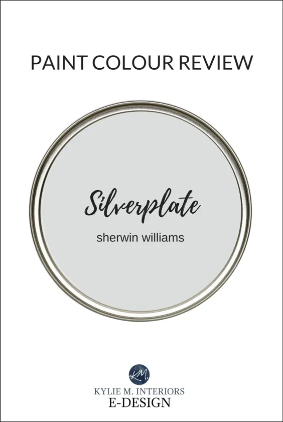 نقاشی نقد و بررسی رنگ: Sherwin Williams Silverplate SW 7649 - Kylie M Interiors