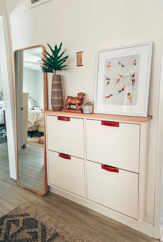 STALL IKEA HACK- SMALL SPACE SOLUTION IN OUR Living (اتاق نشیمن) - Blushing Bungalow