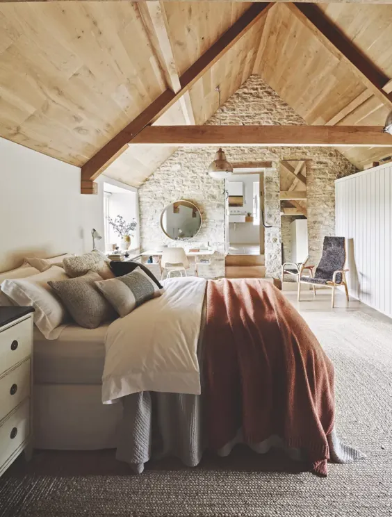 ایده های اتاق خواب کشور - 47 روش برای آوردن سبک روستایی جذاب به اتاق خواب اصلی و مهمان خود