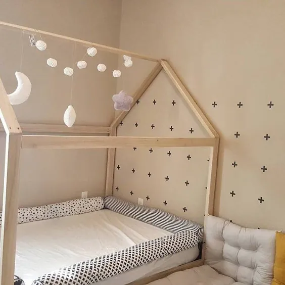 سفارش سفارشی تختخواب کودک تختخوابی مونته سوری روشن |  اتسی