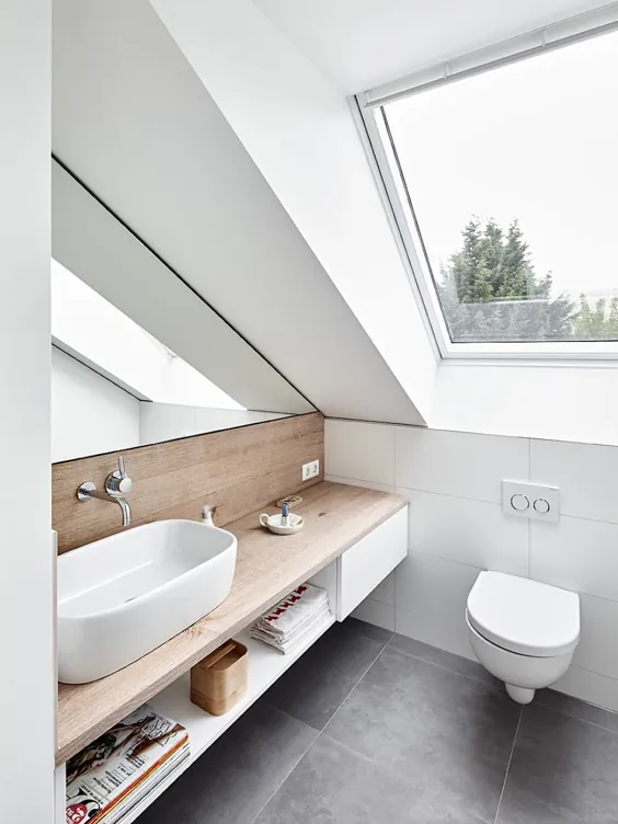 Dachgeschossausbau، ratingen philip kistner fotografie moderne badezimmer |  احترام گذاشتن