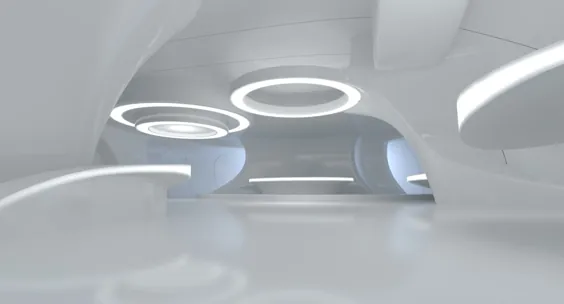 طراحی اتاق آینده علمی تخیلی 3d
