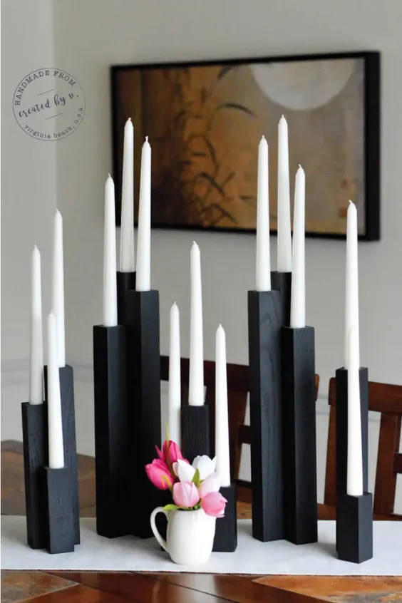 15 بهترین جا شمع چوبی که به راحتی می توانید آن را انجام دهید