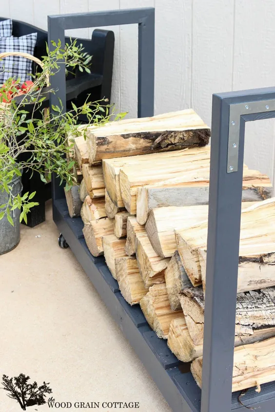 15 ایده ساده برای ساختن خشک چوب در چوب هیزم در فضای باز