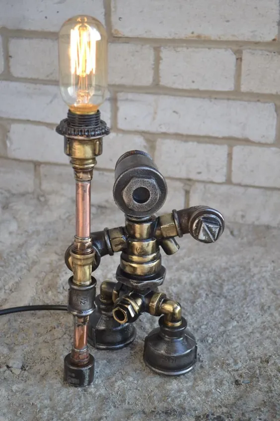 لامپ صنعتی. لامپ Steampunk.  |  اتسی