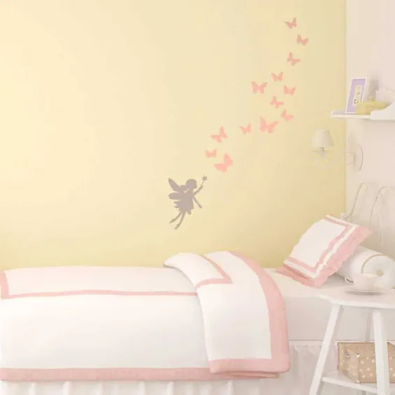 برچسب دیواری پری و پروانه |  برچسب های دیواری پری |  Stickerscape |  انگلستان