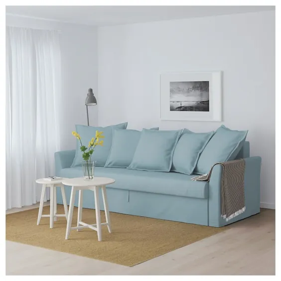 مبل تختخواب شو HOLMSUND - Orrsta آبی روشن - IKEA