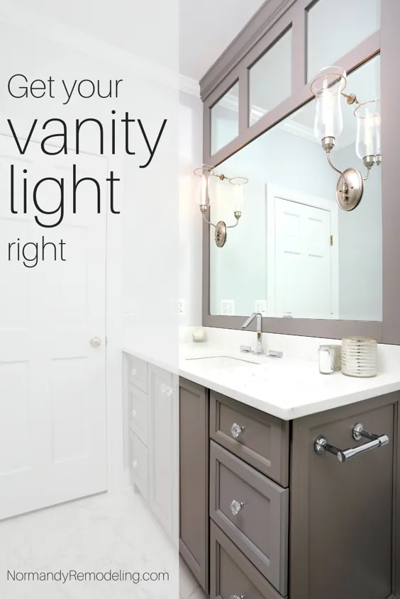 برای چاپلوس ترین نور ، چراغ های حمام خود را درست به آینه نصب کنید