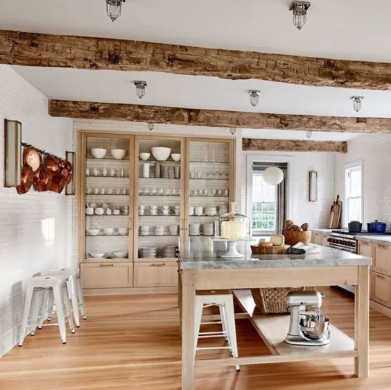 15 زیباترین آشپزخانه مدرن خانه مزرعه در Pinterest - دکوراسیون منزل پناهگاه