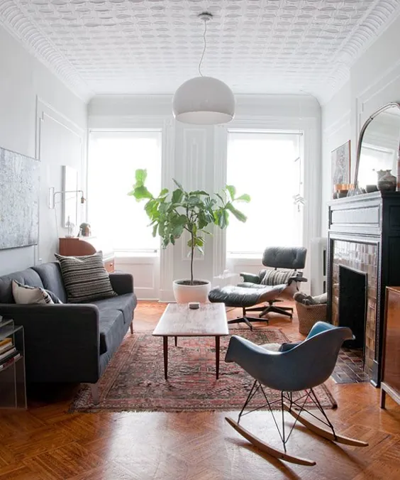 آپارتمان ، پس از 2 سال زندگی: اتاق نشیمن |  دانیل کانتر