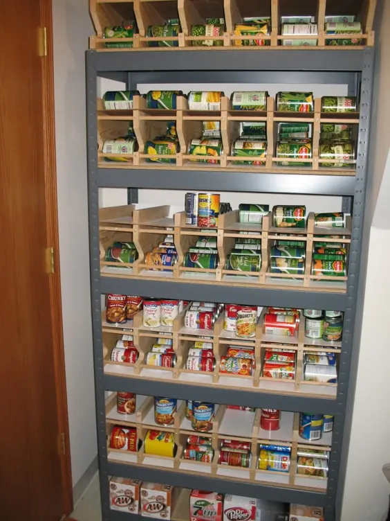 قفسه نگهداری مواد غذایی کنسرو شده