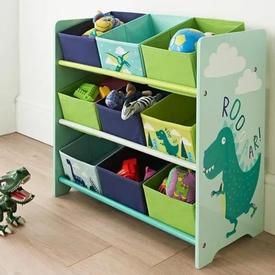 کشوهای کودکان و نوجوانان دایناسور 9 وان ذخیره ساز و لباس های مناسب برای کودکان و اسباب بازی ها