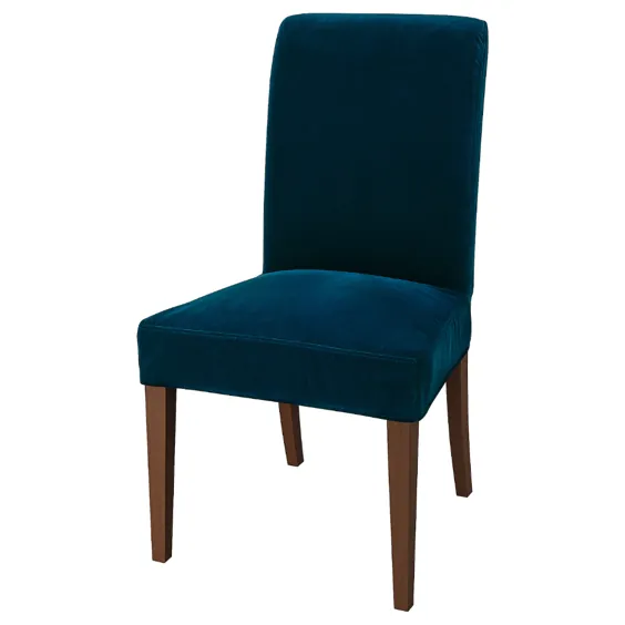 صندلی HENRIKSDAL ، قهوه ای ، آبی سبز تیره Djuparp - IKEA